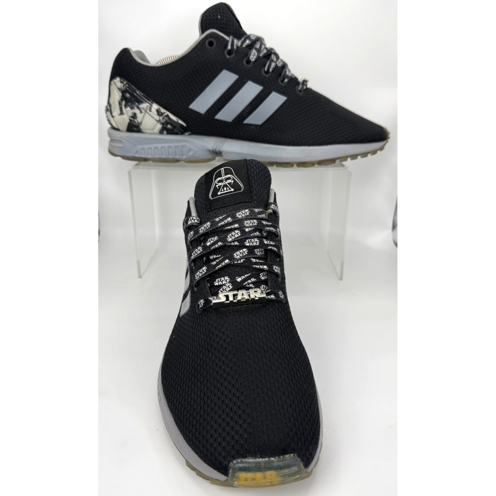 RARE Adidas mi Star Wars ZX Flux Originals Darth Vader Shoes Black Sz 10 AN9757